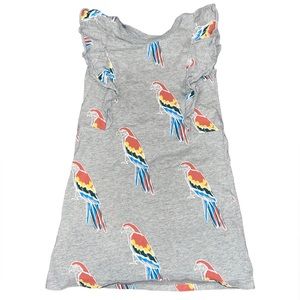 Tea Collection Macaw Ruffle Dress